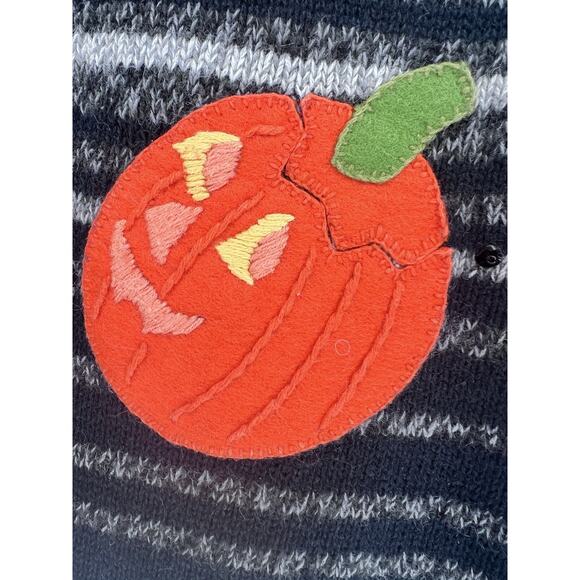 Vintage Liz & Me Knit Sweater Vest Halloween Fall Ghost Pumpkins Leaves 3X 26/28 - Picture 5 of 10